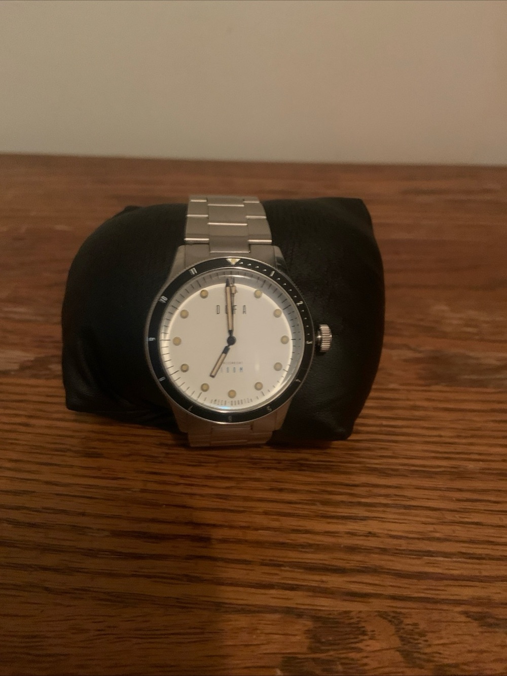 Silver DUFA German made Stainless Steel Men's Watch with White Dial